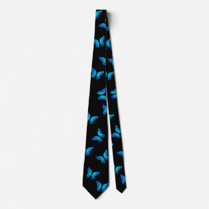 Blue Butterflys by storeman Tie