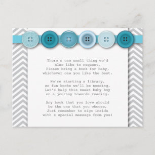 Blue Button Insert card
