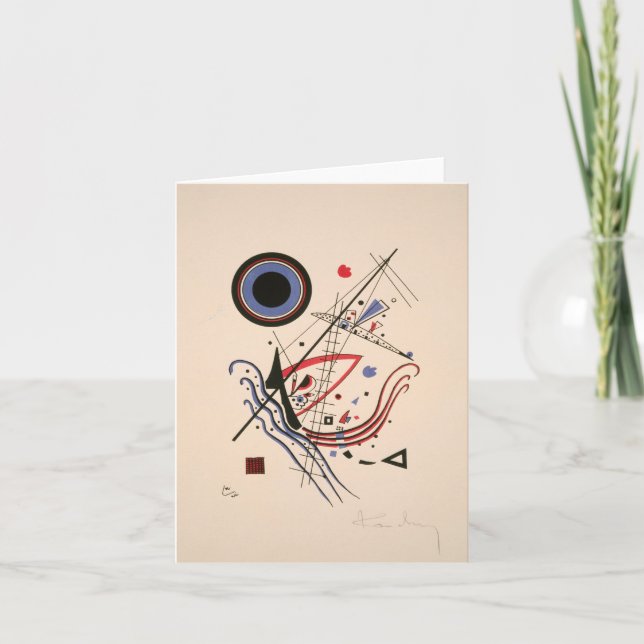 Blue by Wassily Kandinsky Thank You Card (Front)