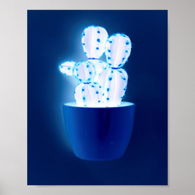 Blue cactus poster (Front)