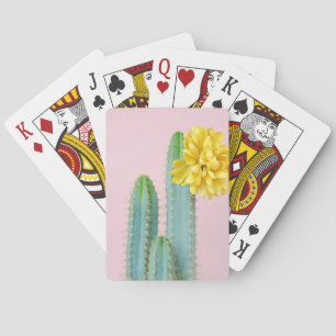Blue Cactus Trio Playing Cards