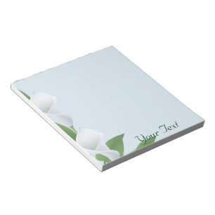 Blue Cala Lilies Notepad
