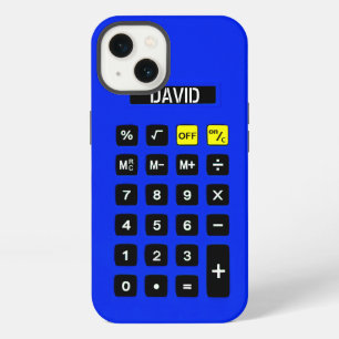 Blue Calculator with Keypad    iPhone 13 Case
