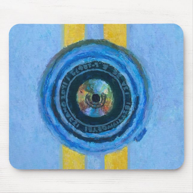 Blue Camera Mouse Mat (Front)