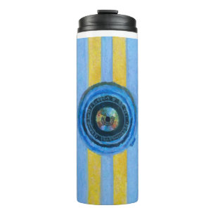 Blue Camera Thermal Tumbler
