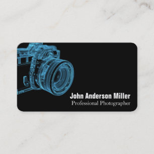 Blue Camera X-Ray Photographer Business Cards