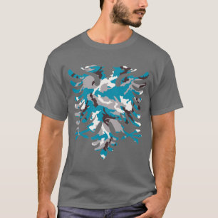 Blue Camo Albanian Eagle T-Shirt
