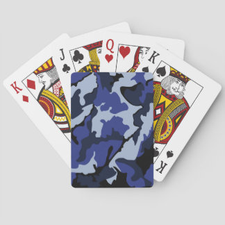 Blue Camo, Bicycle Playing Cards