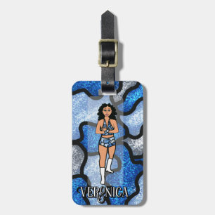 Blue Camo Dancer #2 Luggage Tag