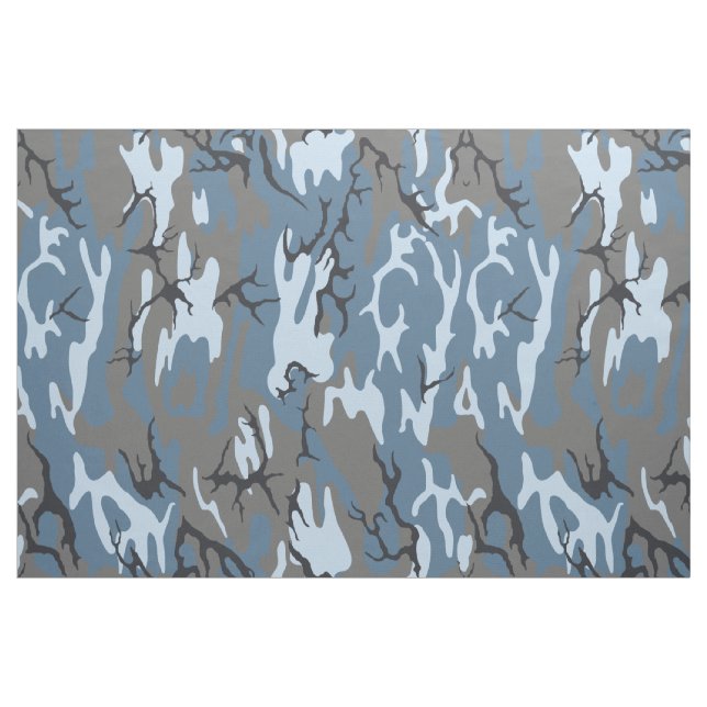 Blue Camo Fabric (Fat Quarter)