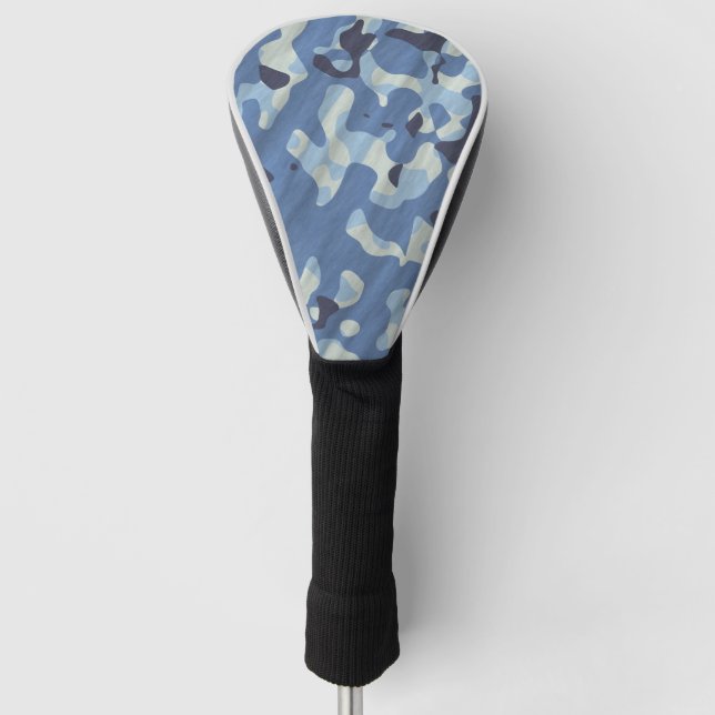 Blue Camo Golf Head Cover (Front)