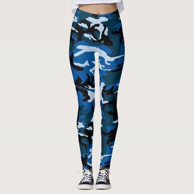 blue camo leggings (Front)