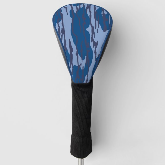 Blue Camo Military Pattern Blue Camouflage Golf Head Cover (Front)