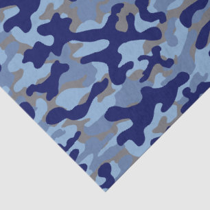 Blue Camo Tissue Paper