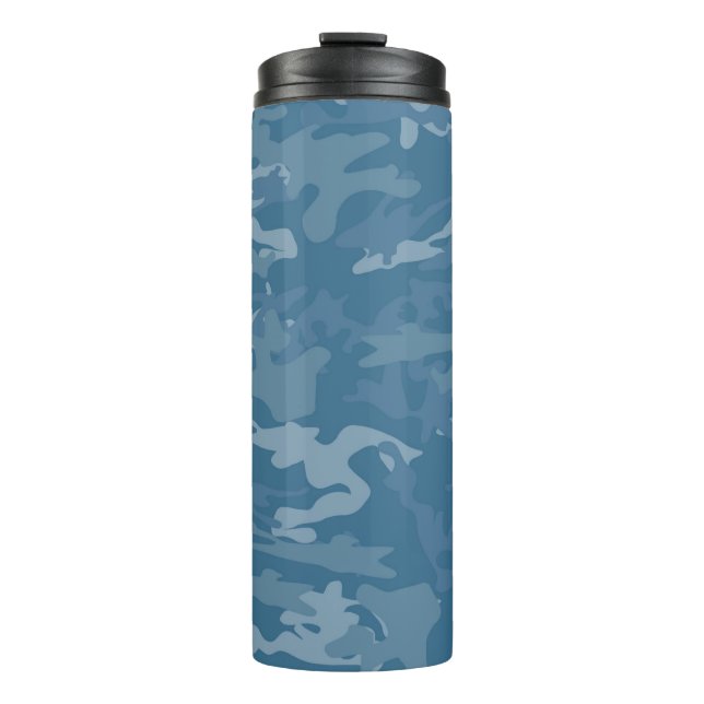 Blue Camouflage / Camo Thermal Tumbler (Front)
