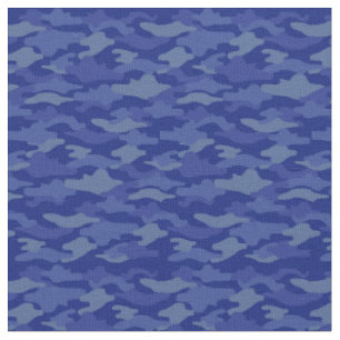 Blue camouflage fabric