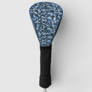 Blue Camouflage  Golf Head Cover