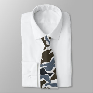 Blue Camouflage Men's Tie