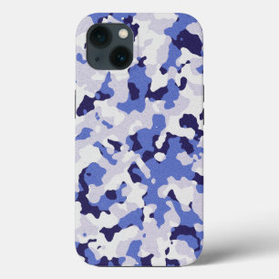 Blue camouflage pattern Case-Mate iPhone case