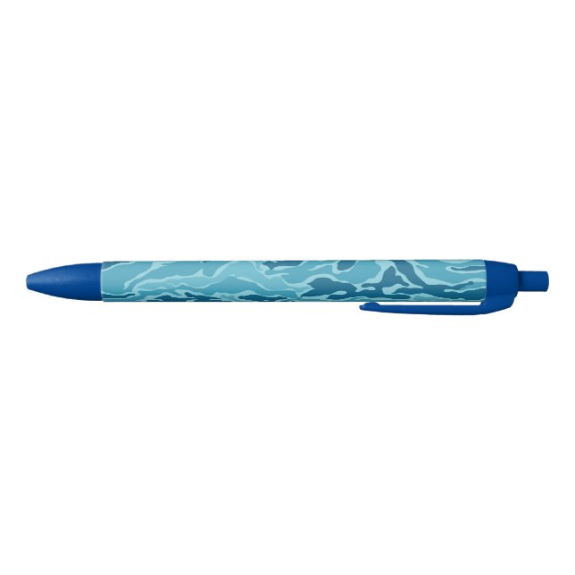 Blue Camouflage Pattern Pen (Bottom)