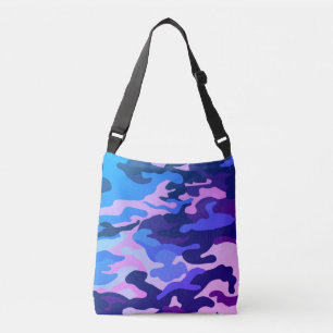 Blue Camouflage Pattern Tote