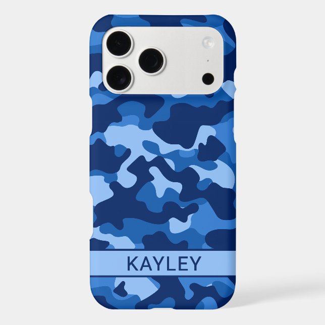 Blue Camouflage Personalised (Back)