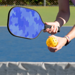 Blue Camouflage Pickleball Paddle