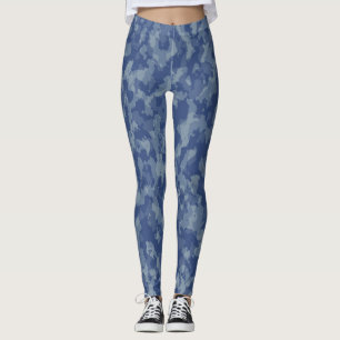 Blue Camouflage Women's Leggings