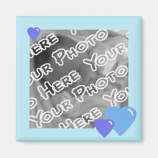 Blue Candy Hearts Magnet