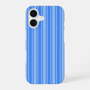 Blue candy stripes iPhone 16 case
