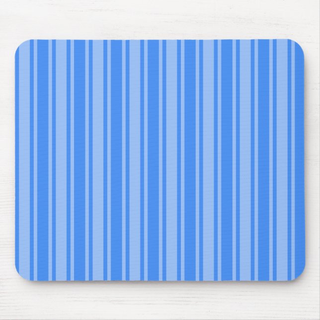 Blue candy stripes mouse mat (Front)