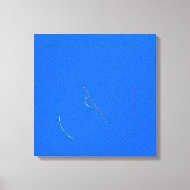 Blue Canvas Print (Front)