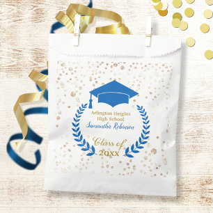Blue Cap and Laurel Graduation Party Favour Bags