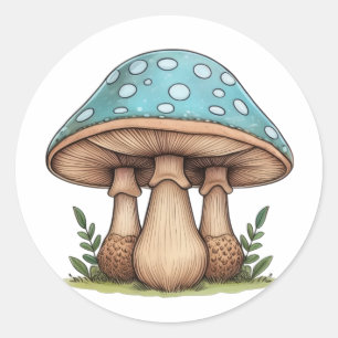 Blue Cap Trio Classic Round Sticker