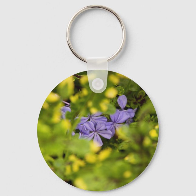Blue Cape Plumbago Keychain (Front)