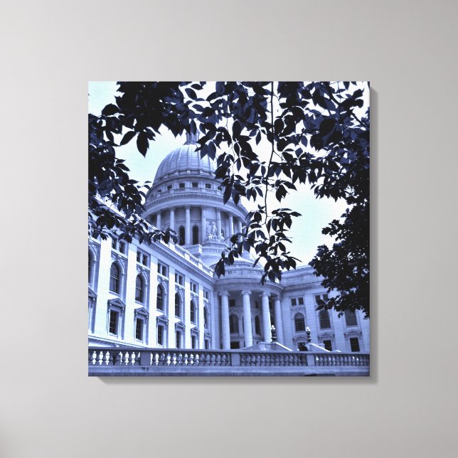 Blue Capitol Canvas Print (Front)