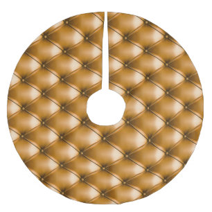 Blue Capitone Textile: Retro Background Brushed Polyester Tree Skirt