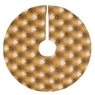 Blue Capitone Textile: Retro Background Brushed Polyester Tree Skirt