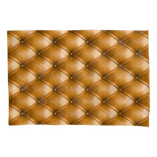 Blue Capitone Textile: Retro Background Pillowcase (Front)