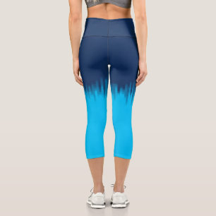 Blue  capri leggings