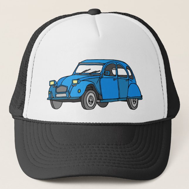 Blue Car (2CV) Trucker Hat (Front)