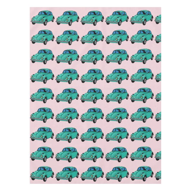 Blue Car  Table Cloth (Front)