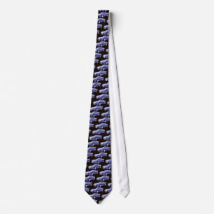 blue car tie
