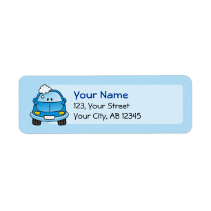 Blue car with bubbles