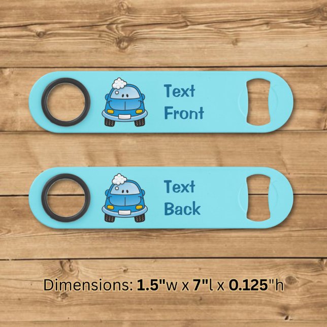 Blue car with bubbles bar key (Creator Uploaded)