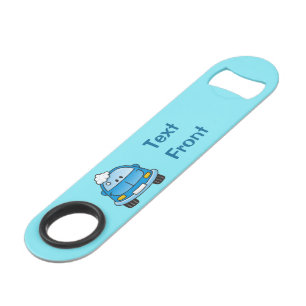 Blue car with bubbles bar key