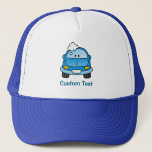 Blue car with bubbles trucker hat