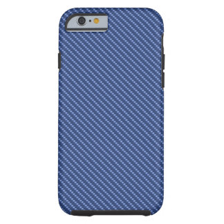 Blue Carbon Fibre Base Tough iPhone 6 Case