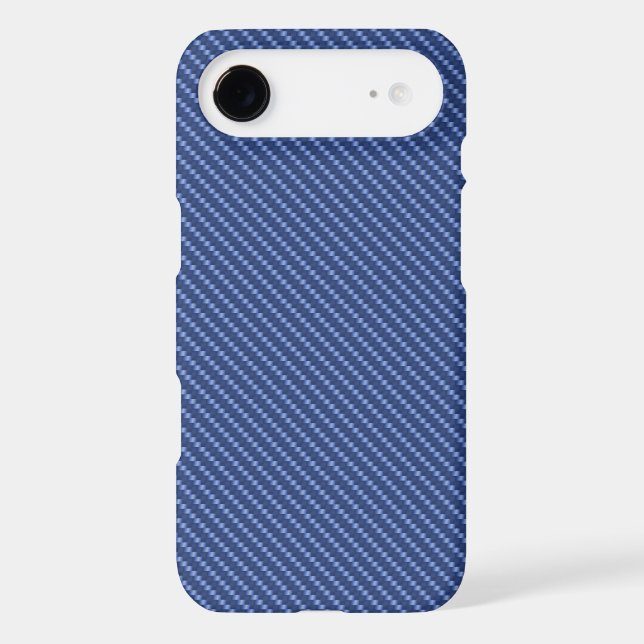Blue Carbon Fibre Base Case-Mate iPhone Case (Back)