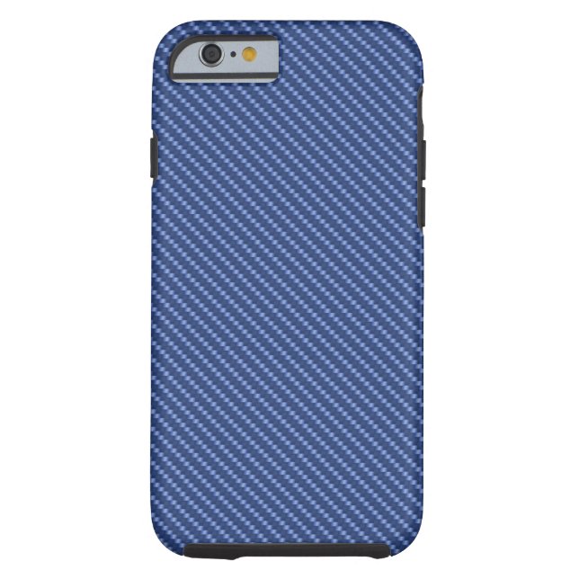 Blue Carbon Fibre Base Case-Mate iPhone Case (Back)